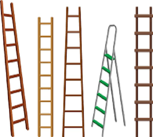 WOODEN & ALUMINIUM LADDER