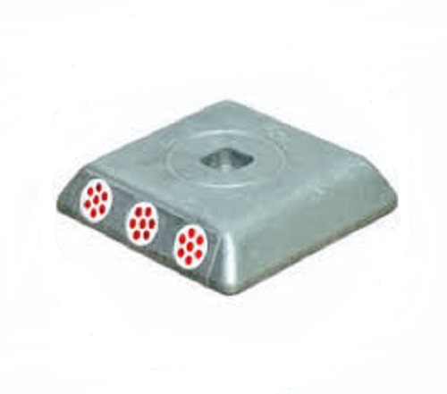 Aluminum Road Stud With Glass Bid Reflectors